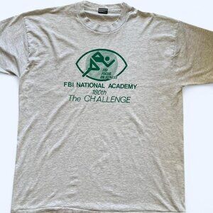 Vintage FBI Academy T Shirt Adult Size XL 90's Single Stitch Tee FBI